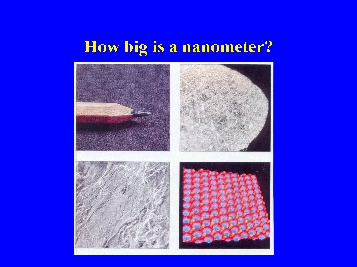 How big is a nanometer? 