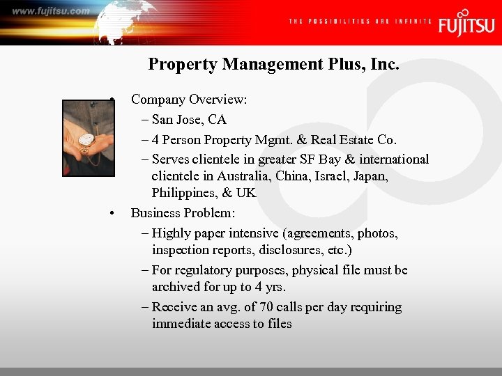 Property Management Plus, Inc. • • Company Overview: – San Jose, CA – 4