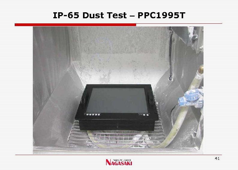 IP-65 Dust Test – PPC 1995 T 41 