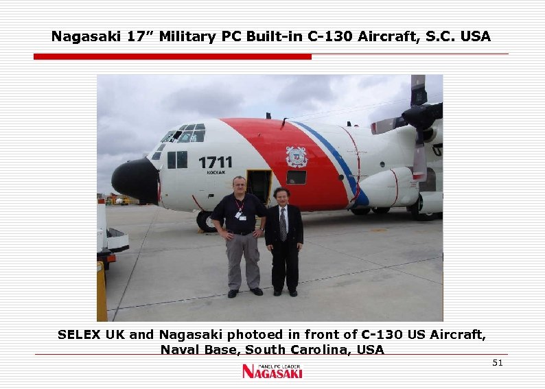 Nagasaki 17” Military PC Built-in C-130 Aircraft, S. C. USA SELEX UK and Nagasaki