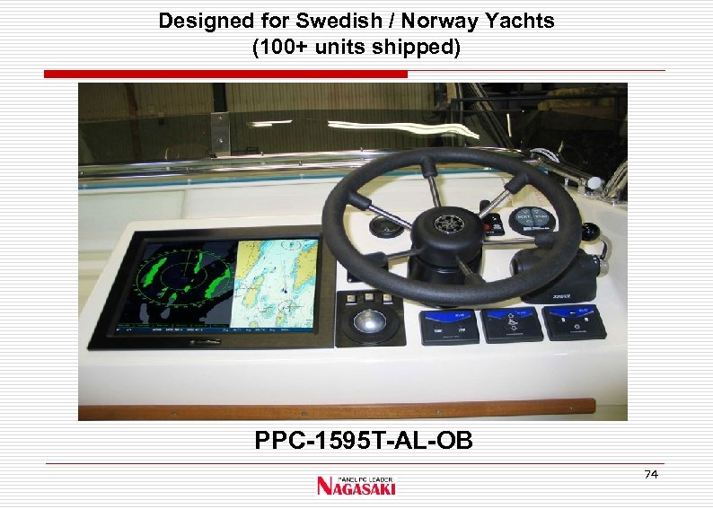 Designed for Swedish / Norway Yachts (100+ units shipped) PPC-1595 T-AL-OB 74 