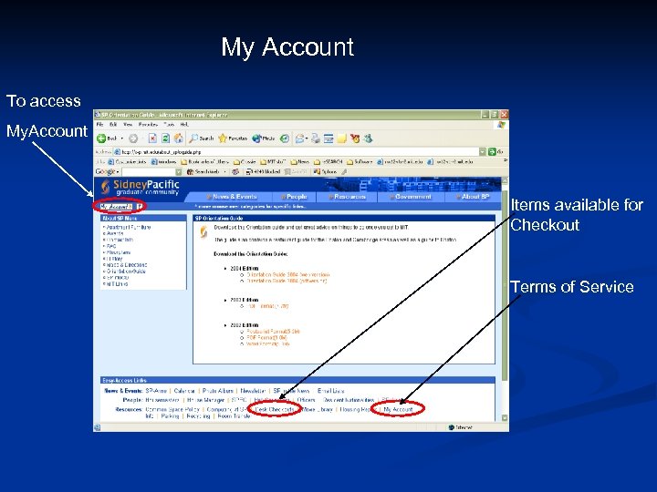 My Account To access My. Account Items available for Checkout Terms of Service 
