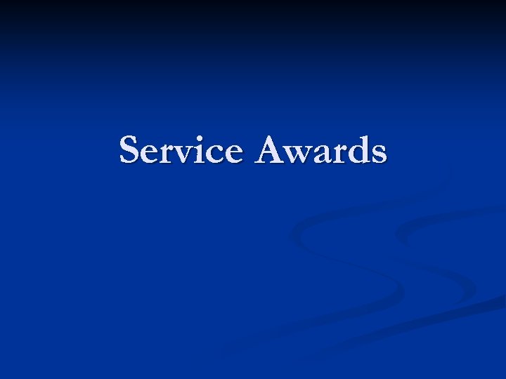 Service Awards 