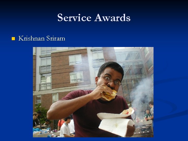 Service Awards n Krishnan Sriram 
