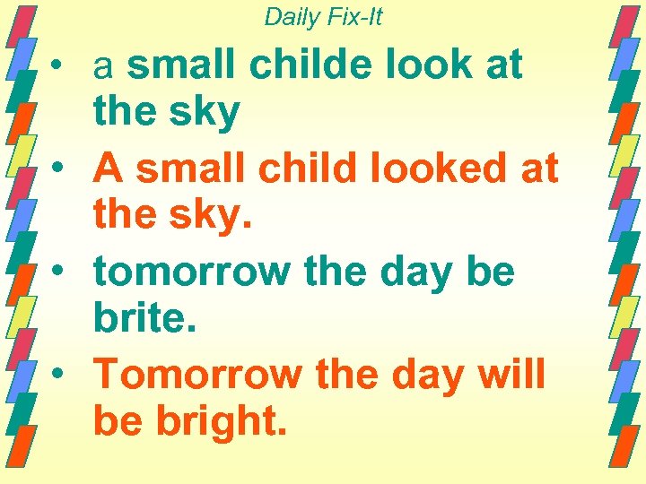 Daily Fix-It • a small childe look at the sky • A small child