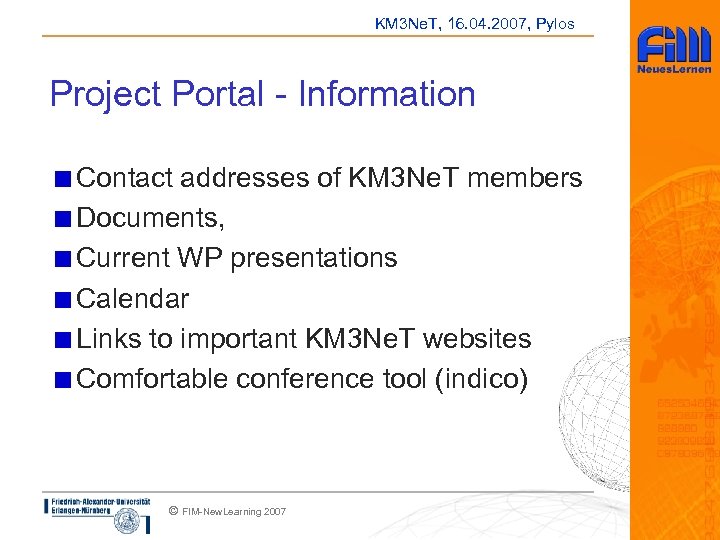 KM 3 Ne. T, 16. 04. 2007, Pylos Project Portal - Information Contact addresses