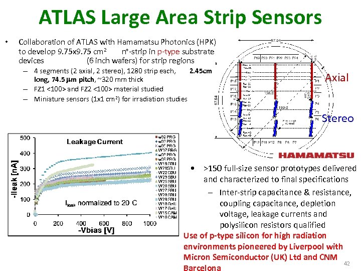 ATLAS Large Area Strip Sensors • Collaboration of ATLAS with Hamamatsu Photonics (HPK) to
