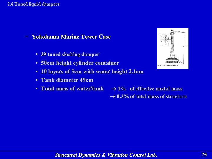 2. 6 Tuned liquid dampers – Yokohama Marine Tower Case • 39 tuned sloshing