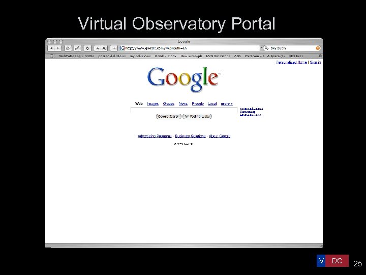 Virtual Observatory Portal Default values are shown in green Data on: One object I
