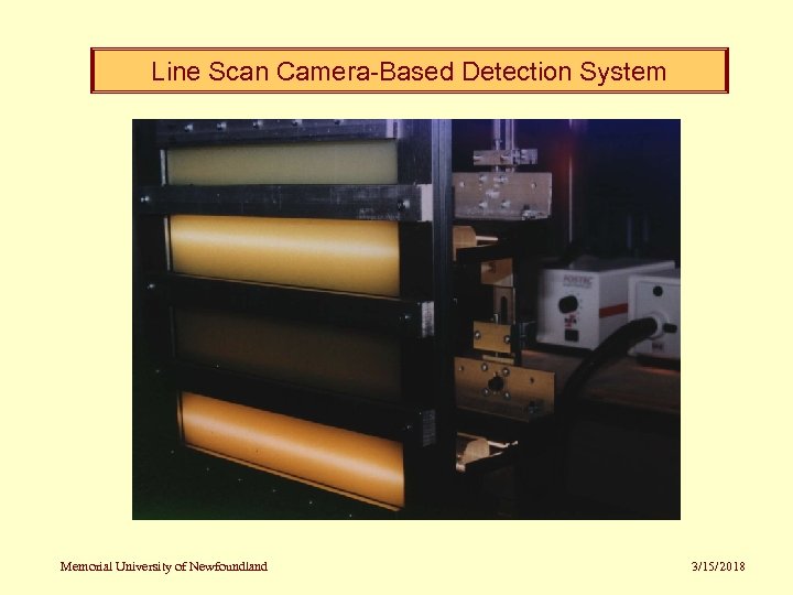 Line Scan Camera-Based Detection System Memorial University of Newfoundland 3/15/2018 