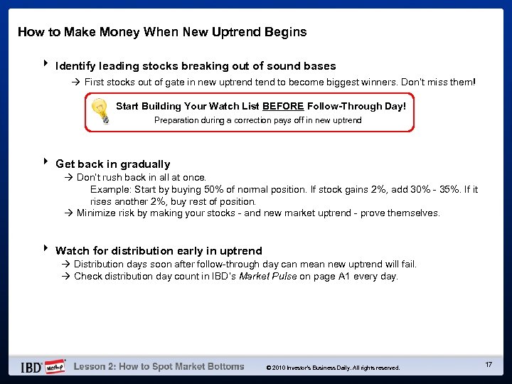 How to Make Money When New Uptrend Begins 4 Identify leading stocks breaking out
