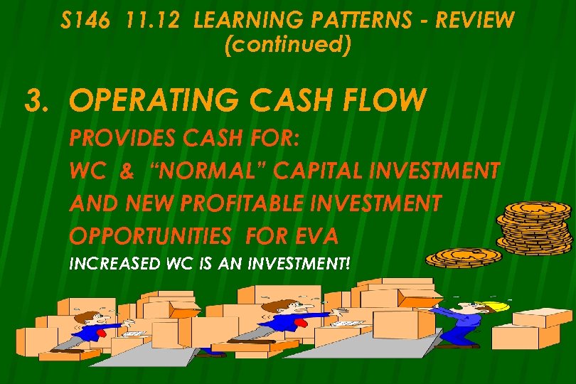 S 146 11. 12 LEARNING PATTERNS - REVIEW (continued) 3. OPERATING CASH FLOW PROVIDES