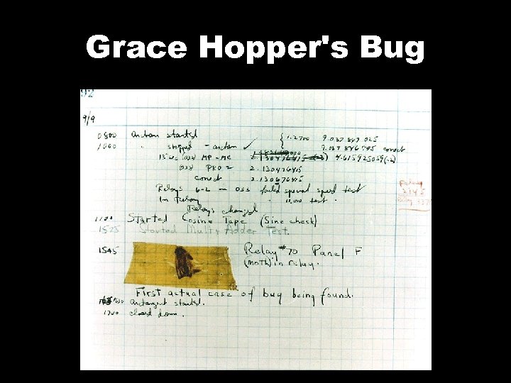 Grace Hopper's Bug 