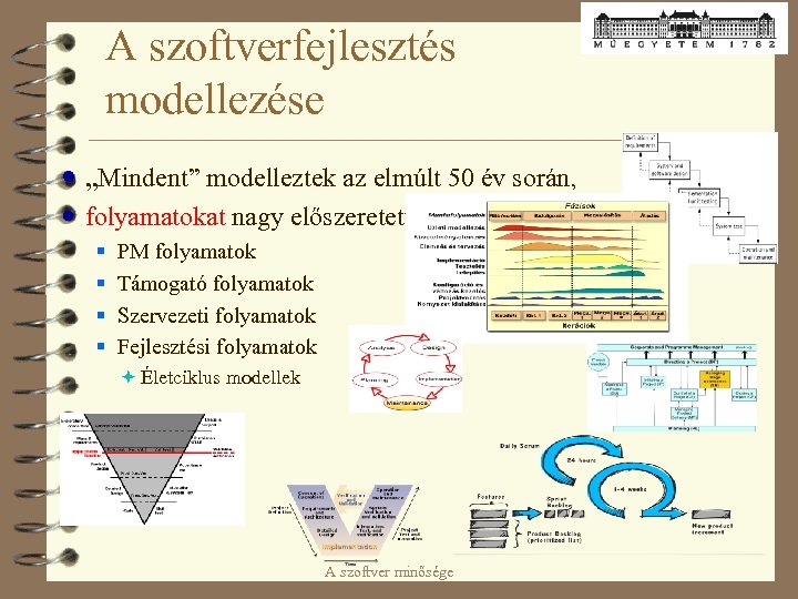 A szoftverfejlesztés modellezése „Mindent” modelleztek az elmúlt 50 év során, folyamatokat nagy előszeretettel §