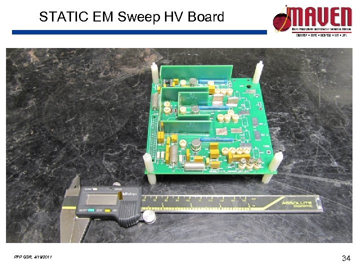 STATIC EM Sweep HV Board PFP QSR, 4/19/2011 34 