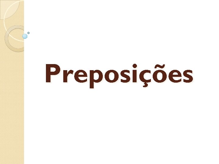 Preposições 