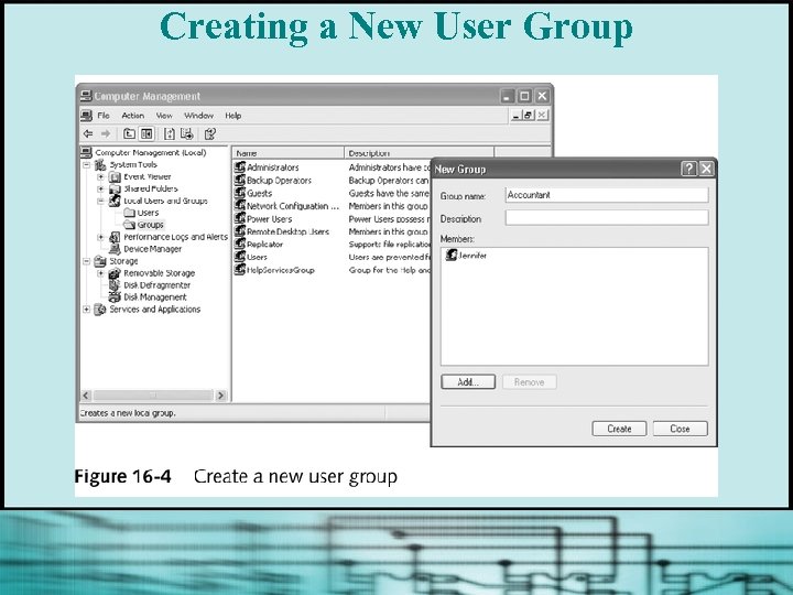 Creating a New User Group 