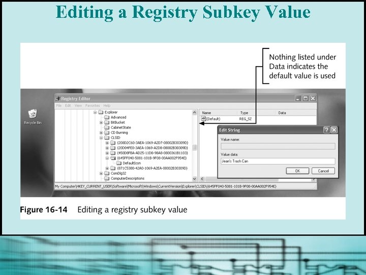 Editing a Registry Subkey Value 