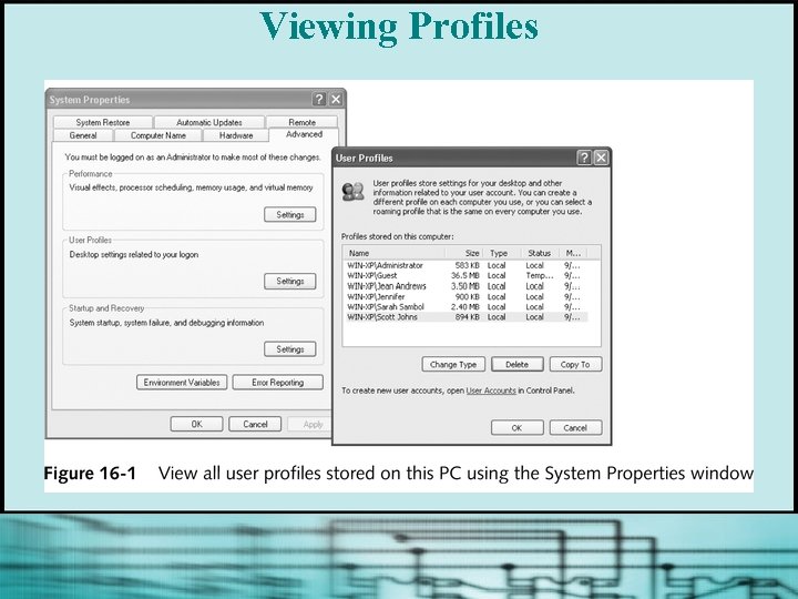 Viewing Profiles 