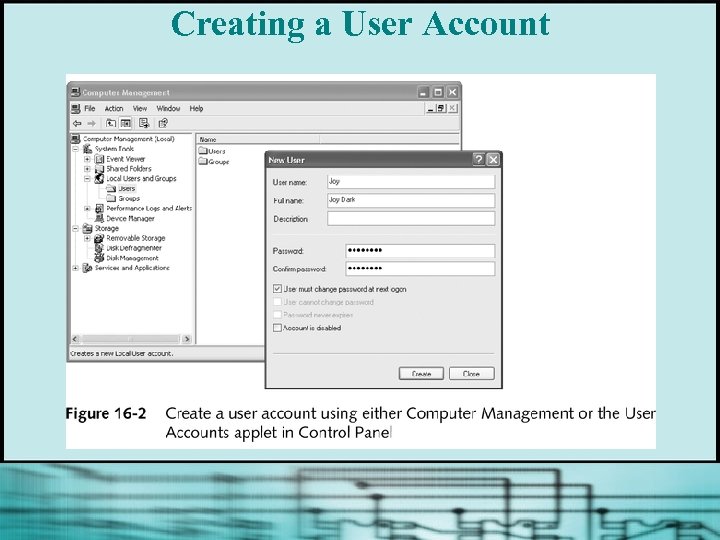 Creating a User Account 