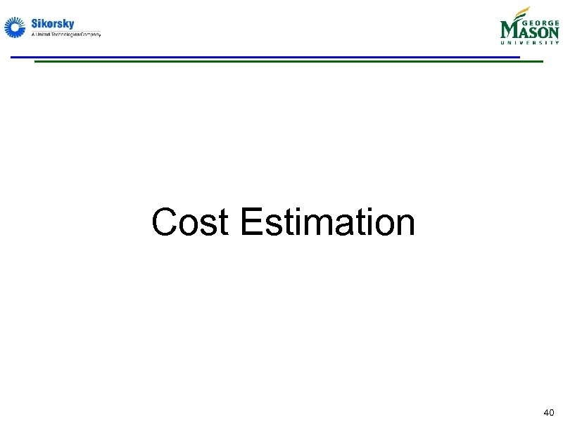 Cost Estimation 40 