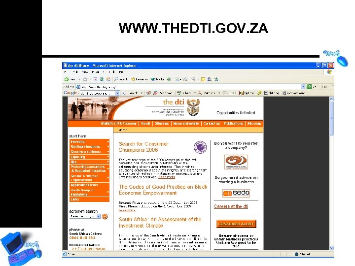 WWW. THEDTI. GOV. ZA 