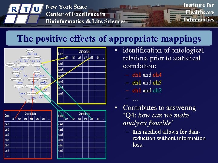 R T U Institute for Healthcare Informatics New York State Center of Excellence in