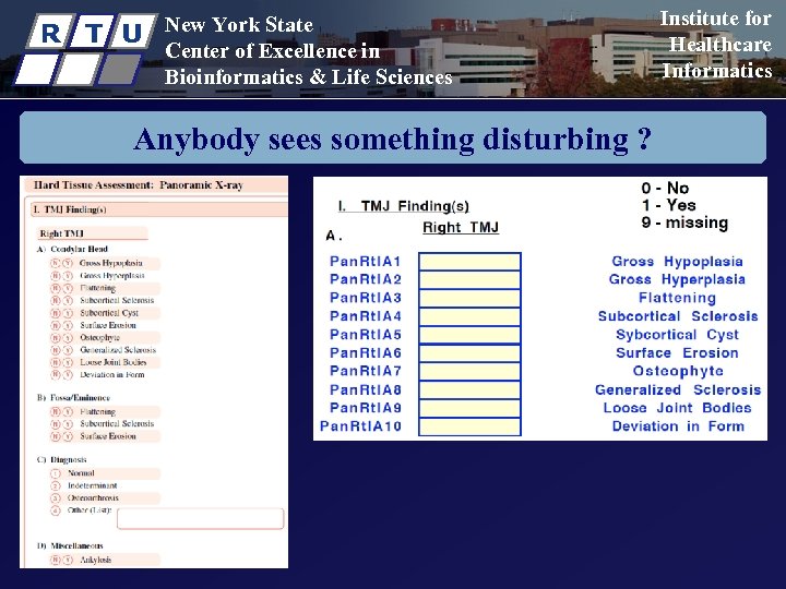 R T U New York State Center of Excellence in Bioinformatics & Life Sciences