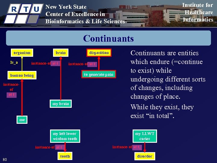 R T U Institute for Healthcare Informatics New York State Center of Excellence in