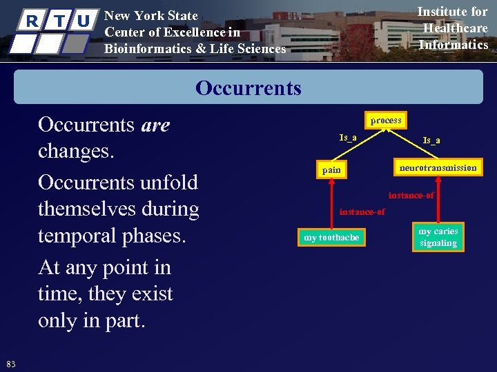 R T U Institute for Healthcare Informatics New York State Center of Excellence in