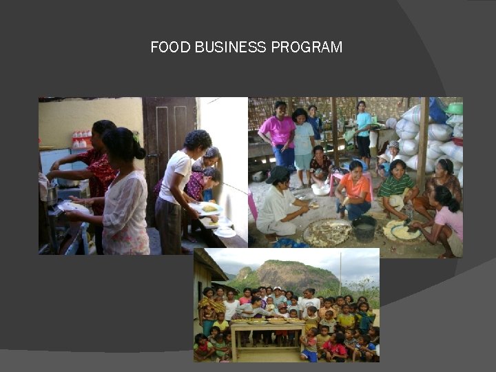FOOD BUSINESS PROGRAM 