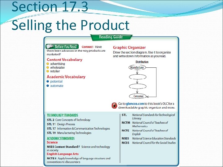 Section 17. 3 Selling the Product 