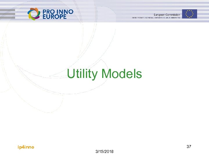 Utility Models ip 4 inno 37 3/15/2018 