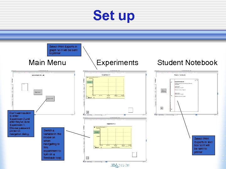 Set up Select Print Exports in graph so it will be sent to printer