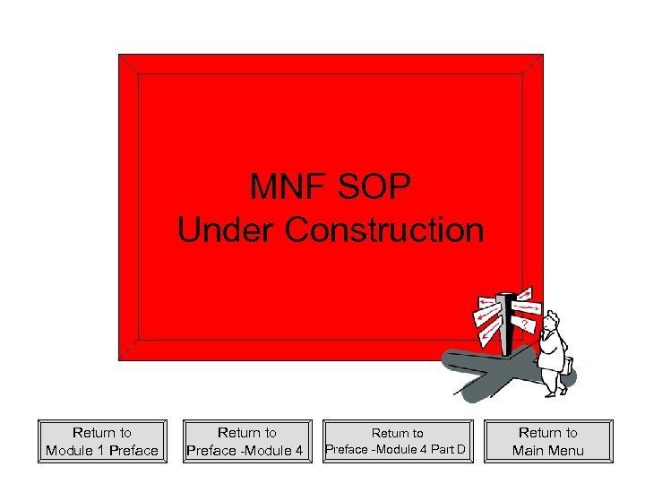 MNF SOP Under Construction Return to Module 1 Preface Return to Preface -Module 4