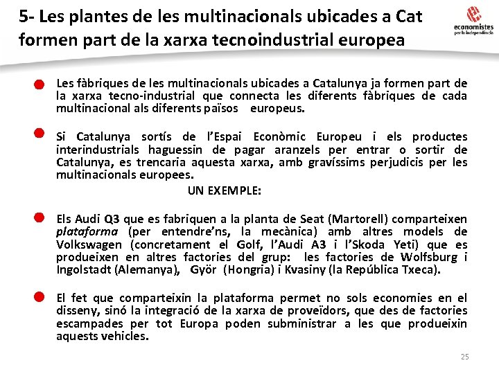 5 - Les plantes de les multinacionals ubicades a Cat formen part de la