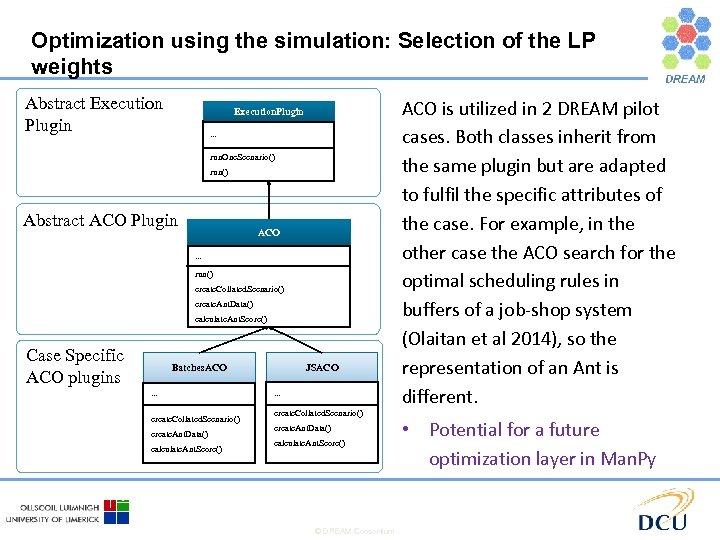 Optimization using the simulation: Selection of the LP weights Abstract Execution Plugin Execution. Plugin