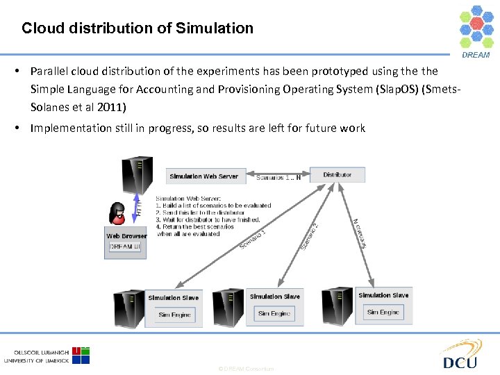 Cloud distribution of Simulation • Parallel cloud distribution of the experiments has been prototyped