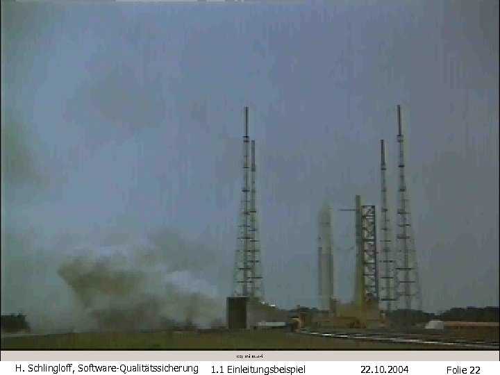 H. Schlingloff, Software-Qualitätssicherung 1. 1 Einleitungsbeispiel 22. 10. 2004 Folie 22 