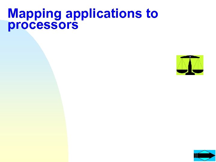 Mapping applications to processors 