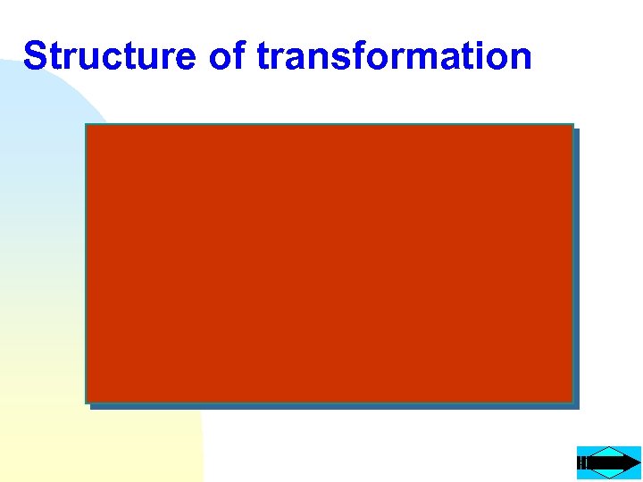 Structure of transformation 