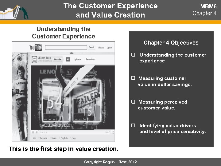 The Customer Experience and Value Creation Understanding the Customer Experience MBM 6 Chapter 4