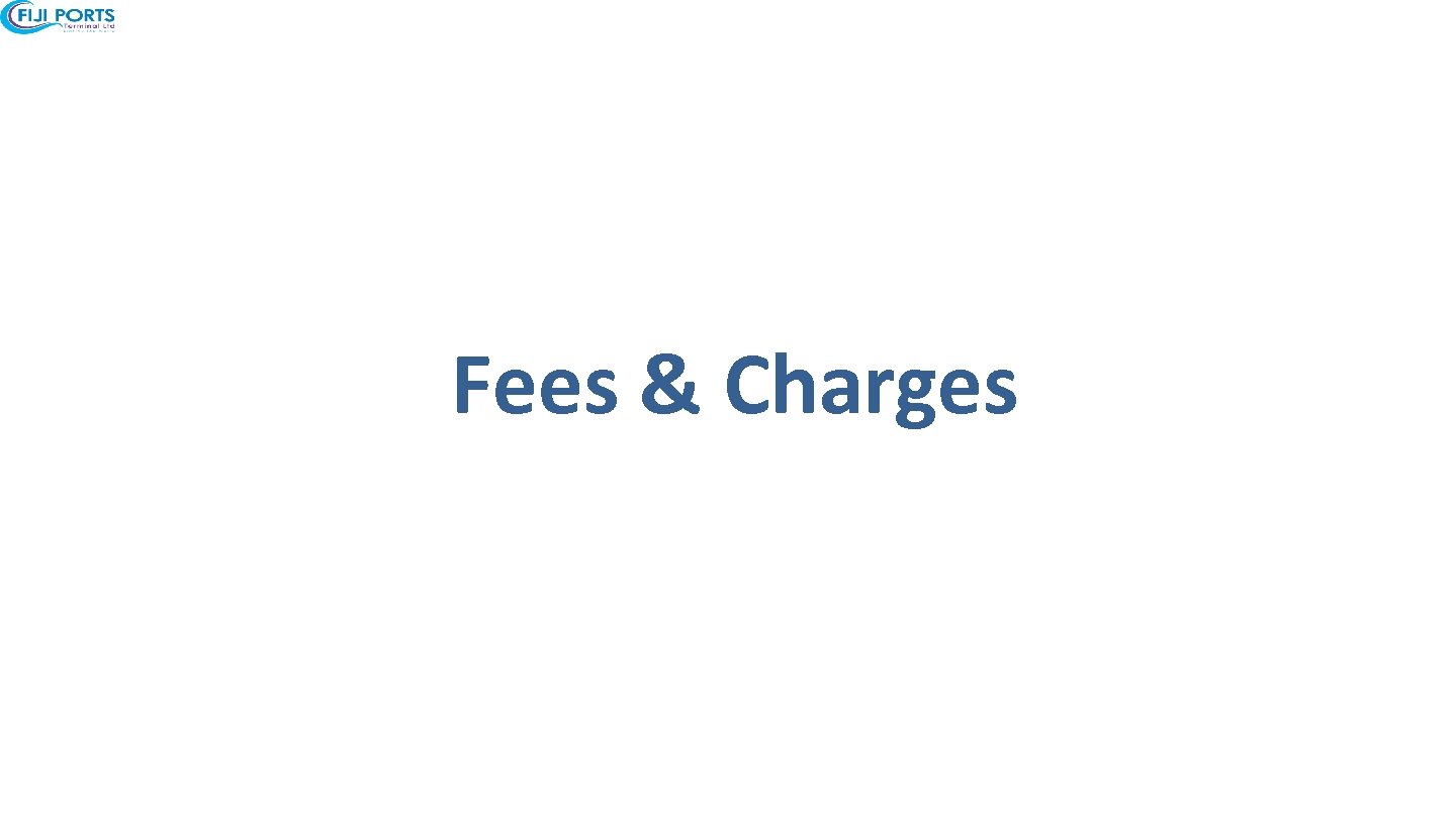 Fees & Charges 