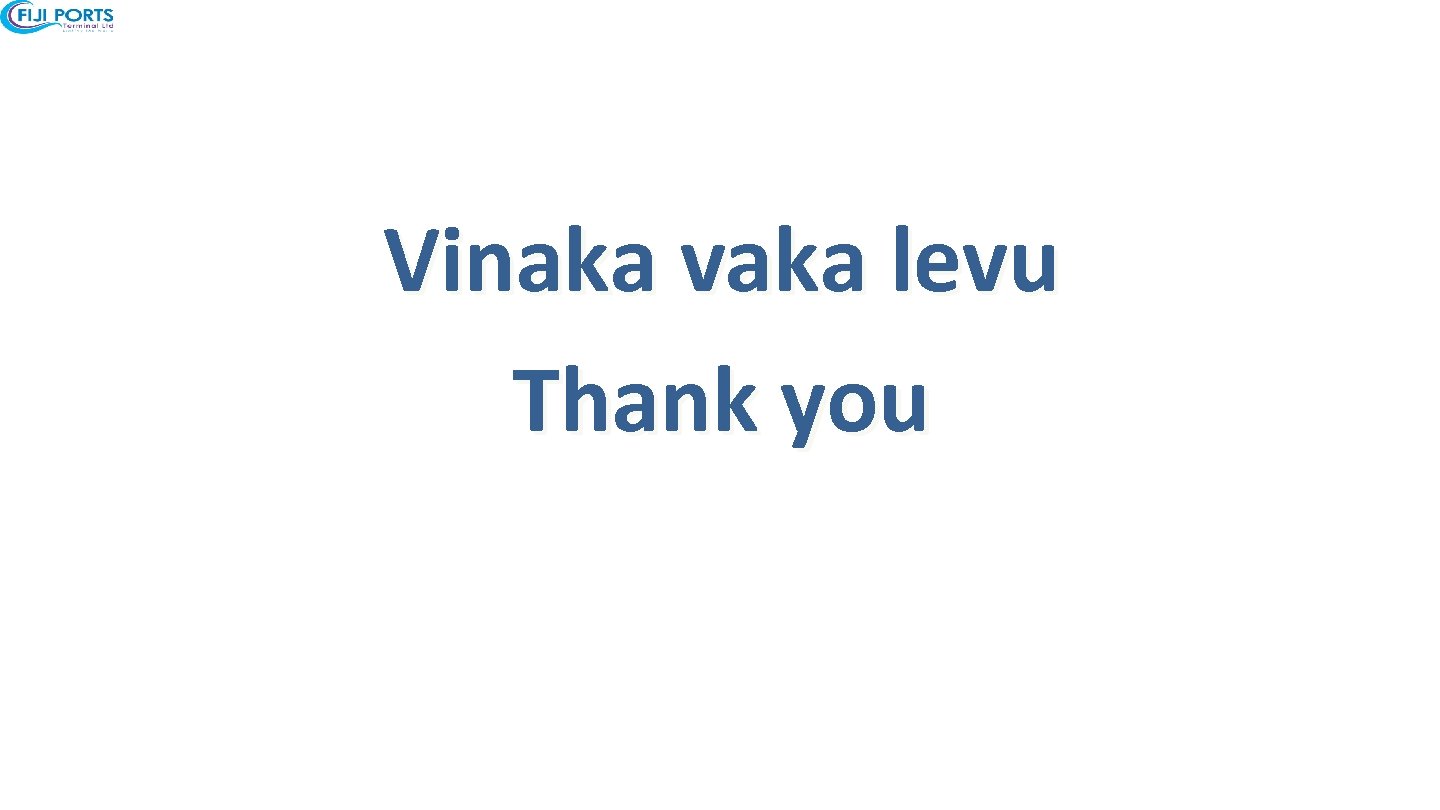 Vinaka vaka levu Thank you 