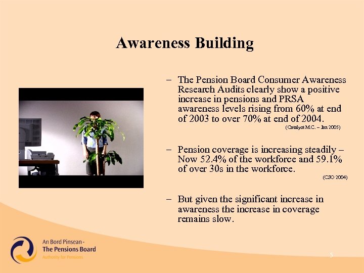 Awareness Building – The Pension Board Consumer Awareness Research Audits clearly show a positive