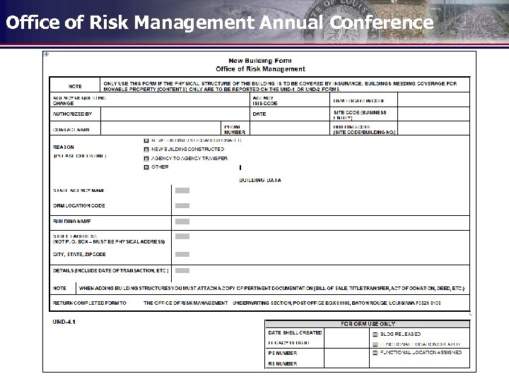 Office of Risk Management Annual Conference 