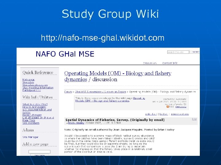 Study Group Wiki http: //nafo-mse-ghal. wikidot. com 