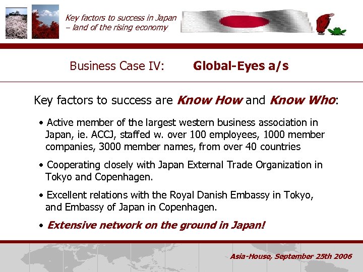 Key factors to success in Japan – land of the rising economy Business Case
