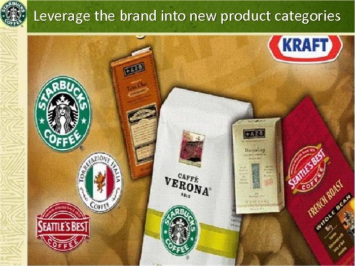 Leverage the brand into new product categories 
