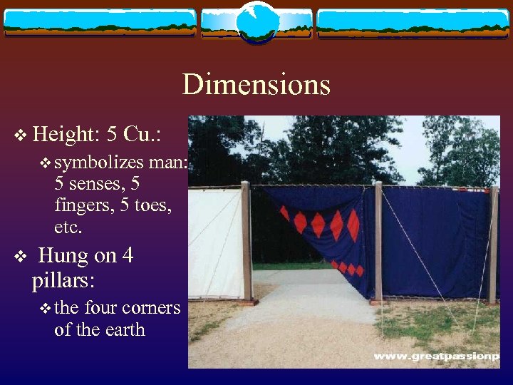 Dimensions v Height: 5 Cu. : v symbolizes man: 5 senses, 5 fingers, 5